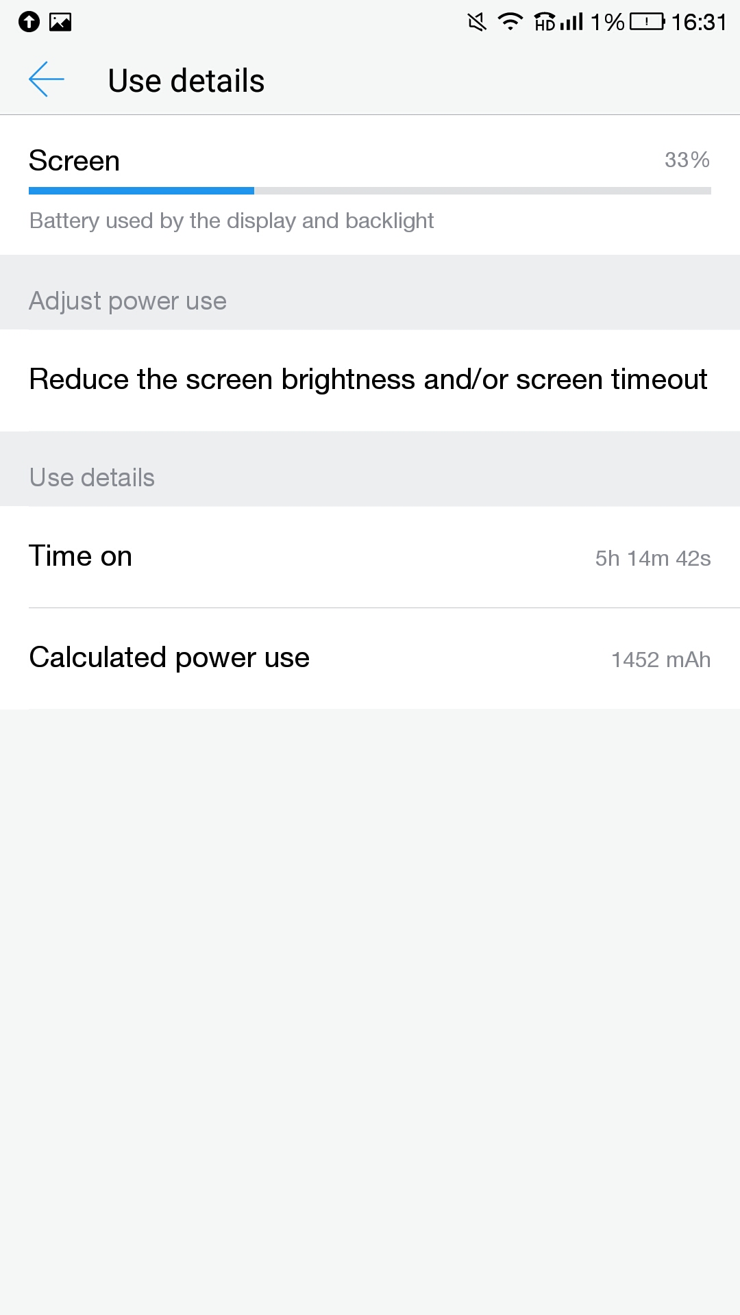 Le 2 Battery life Screen On Time